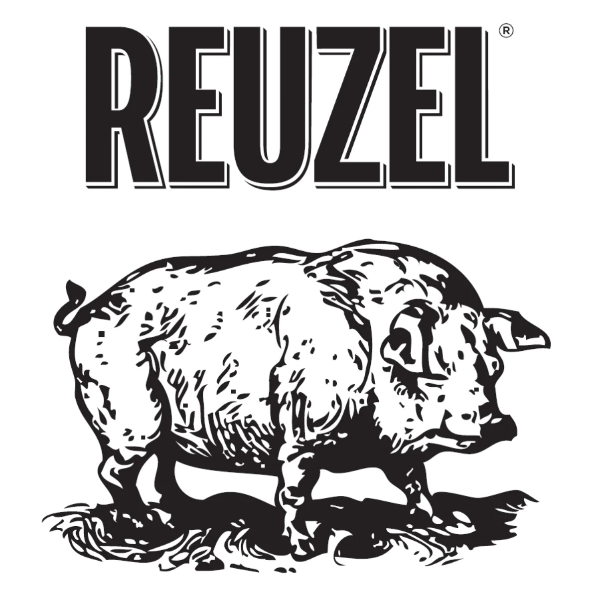 Reuzel logo pig mascot